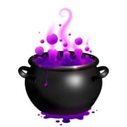 A photo of a bubbling cauldron 