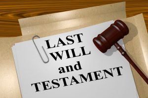 A paper that says "LAST WILL and TESTAMENT"